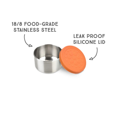 LunchBots - Dips | Stainless Steel | Set of 3 | 44ml Each