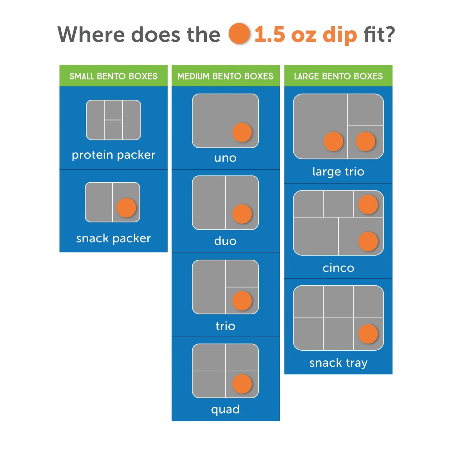 LunchBots - Dips | Stainless Steel | Set of 3 | 44ml Each