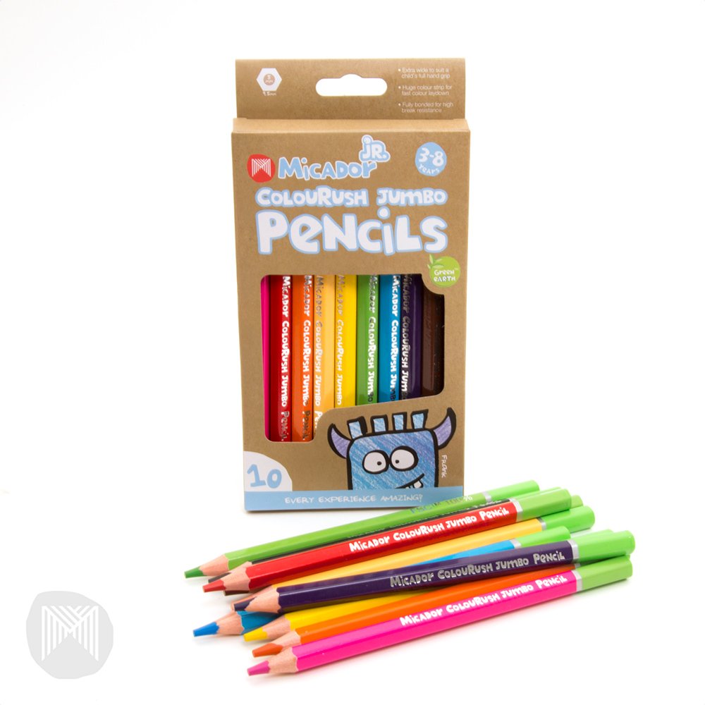 Micador - ColouRush Jumbo Pencil | Pack 10