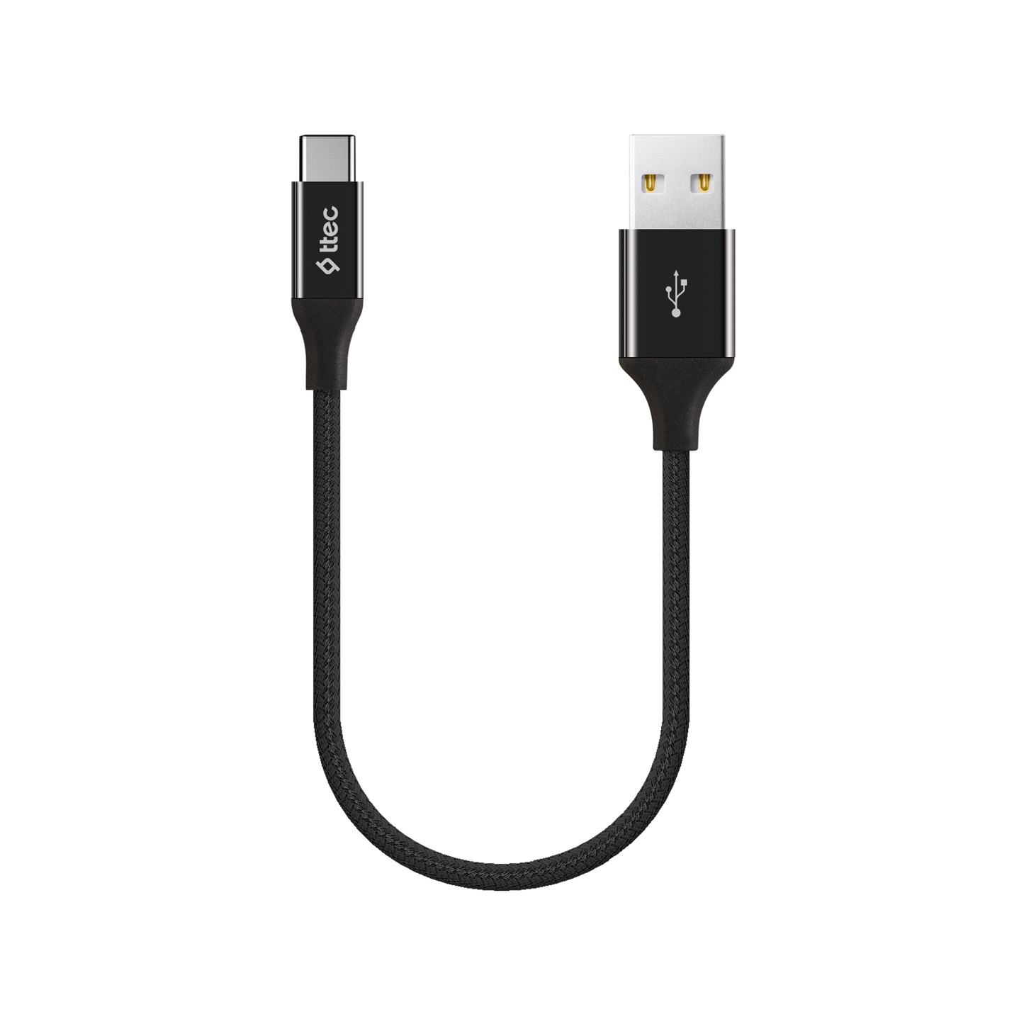 ttec - AlumiCable Type C Charge / Data Cable |  2.0 | 30cm | Black