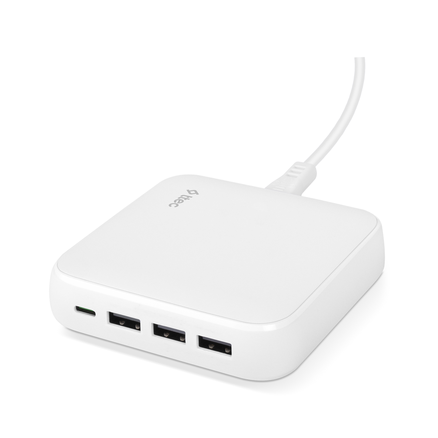 ttec - SmartCharger Duo GAN PD 65W Fast Travel Charger USB-C + USB-C | White