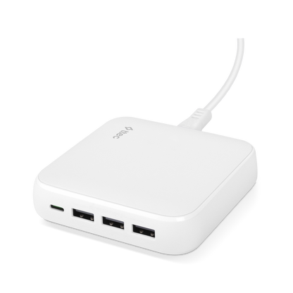 ttec - SmartCharger Duo GAN PD 65W Fast Travel Charger USB-C + USB-C | White