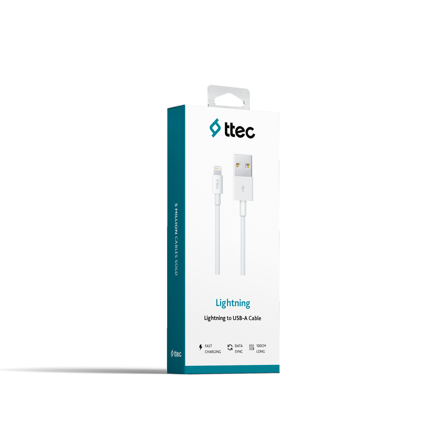 ttec - Lightning USB Charge / Data Cable  | 100cm |  White