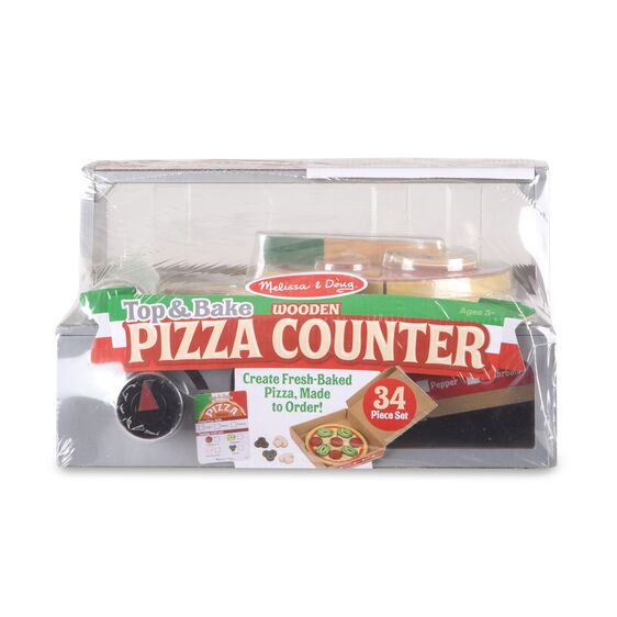 Melissa & Doug Top & Bake Pizza Counter - Wooden Play Food 3Y+ - BambiniJO | Buy Online | Jordan