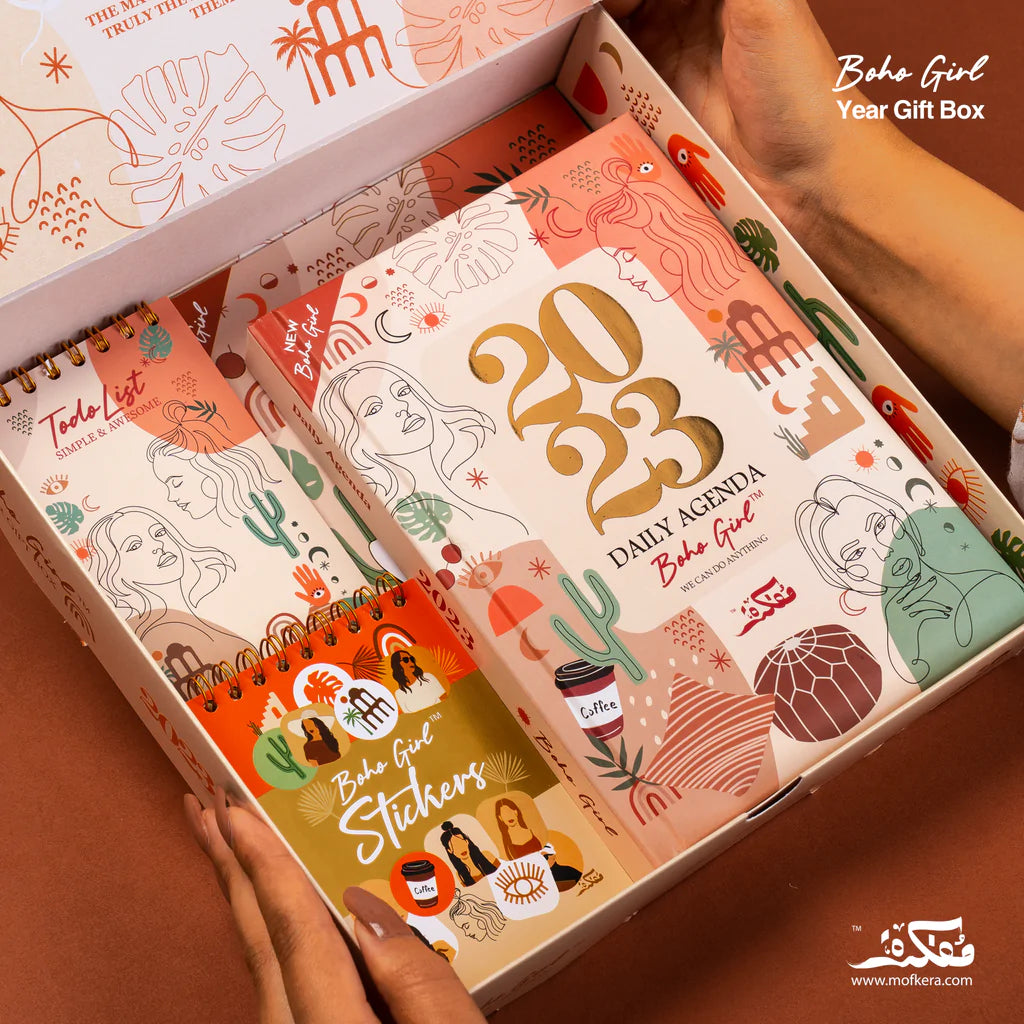 Mofkera | مفكرة | Boho Girl Gift Box 2023