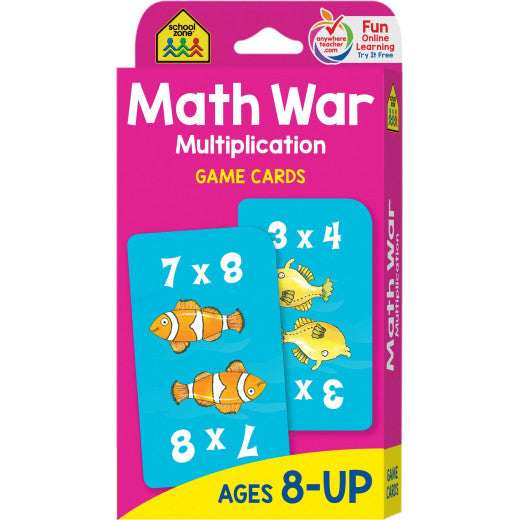 Math War-Multiplication - Game Cards