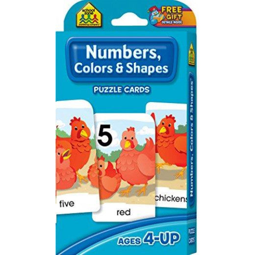 Numbers, Colors & Shapes - Puzzle Cards