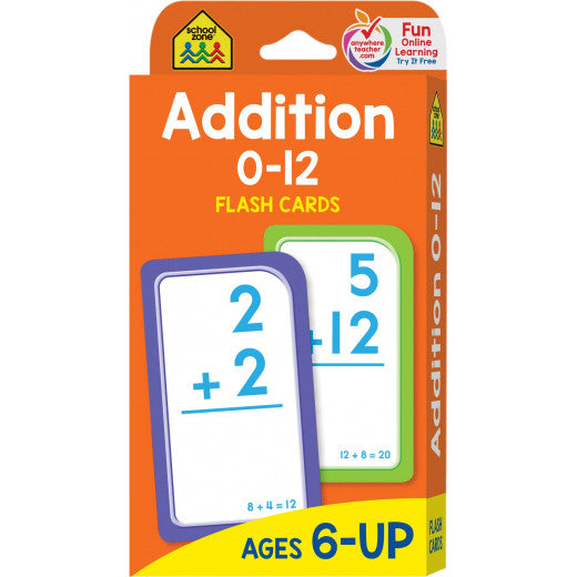 Addition 0-12 - Flash Cards