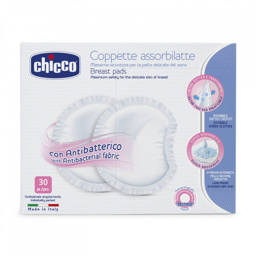 Chicco Antibacterial Breast Pads 30 Pcs