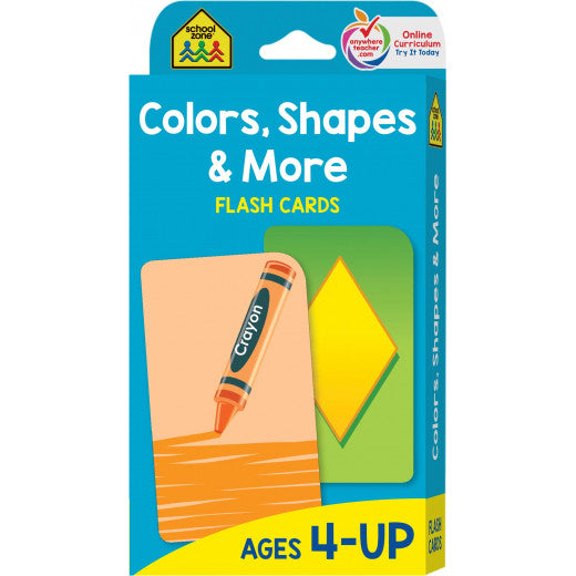 Colors, Shapes and More Flash Cards