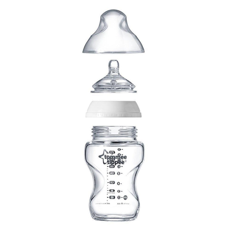 Tommee Tippee Closer to Nature 250 ml Glass Bottle - BambiniJO