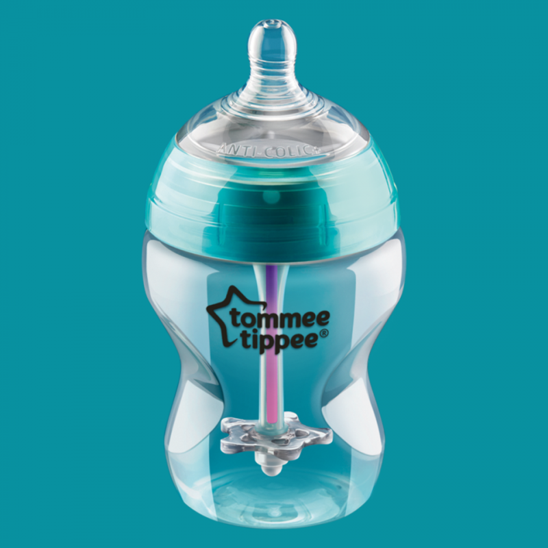 Tommee Tippee Advanced Anti-Colic Bottle X1, 260 ml with Heat Sensing Tube - BambiniJO