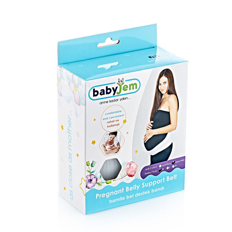 Babyjem - Pregnancy Support Waist Band, L White