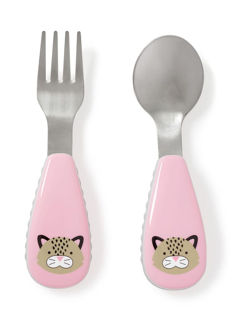 Zootensils Fork & Spoon London - Leopard - BambiniJO