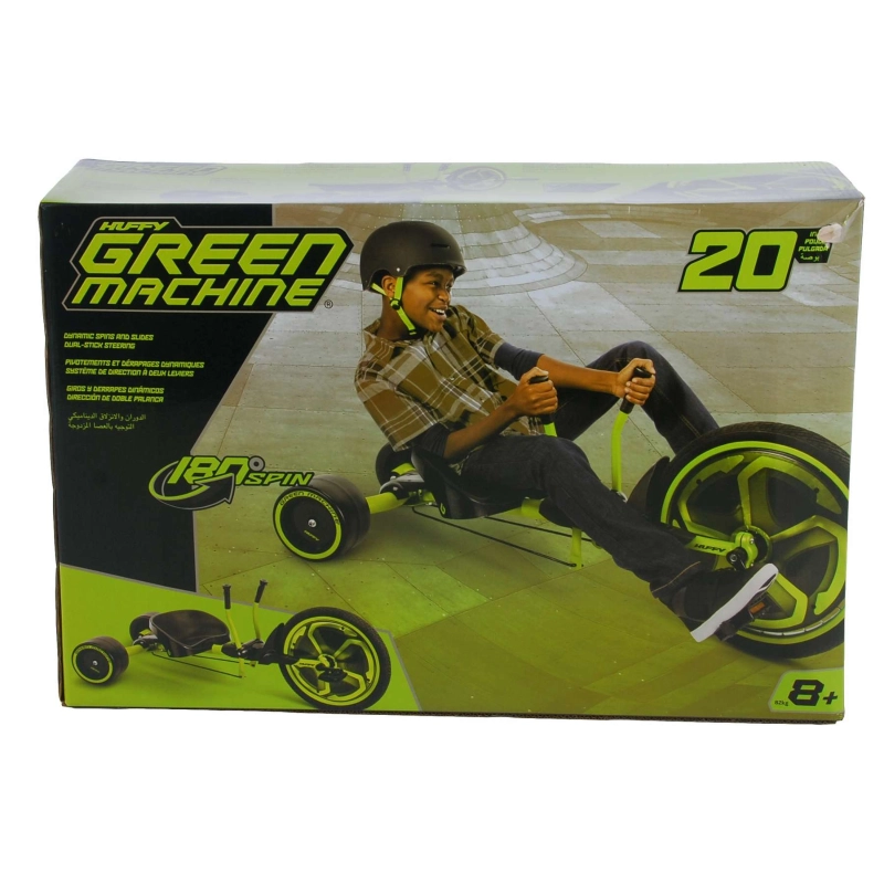 20-Inch Green Machine Slider Kids Tricycle, Green