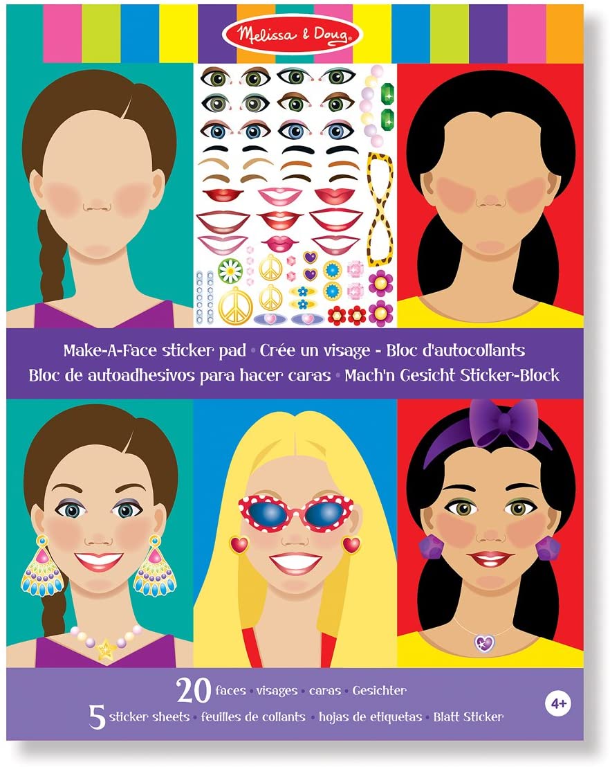 Melissa & Doug MAKE-A-FACE FASHION FACES STICKER PAD - BambiniJO | Buy Online | Jordan