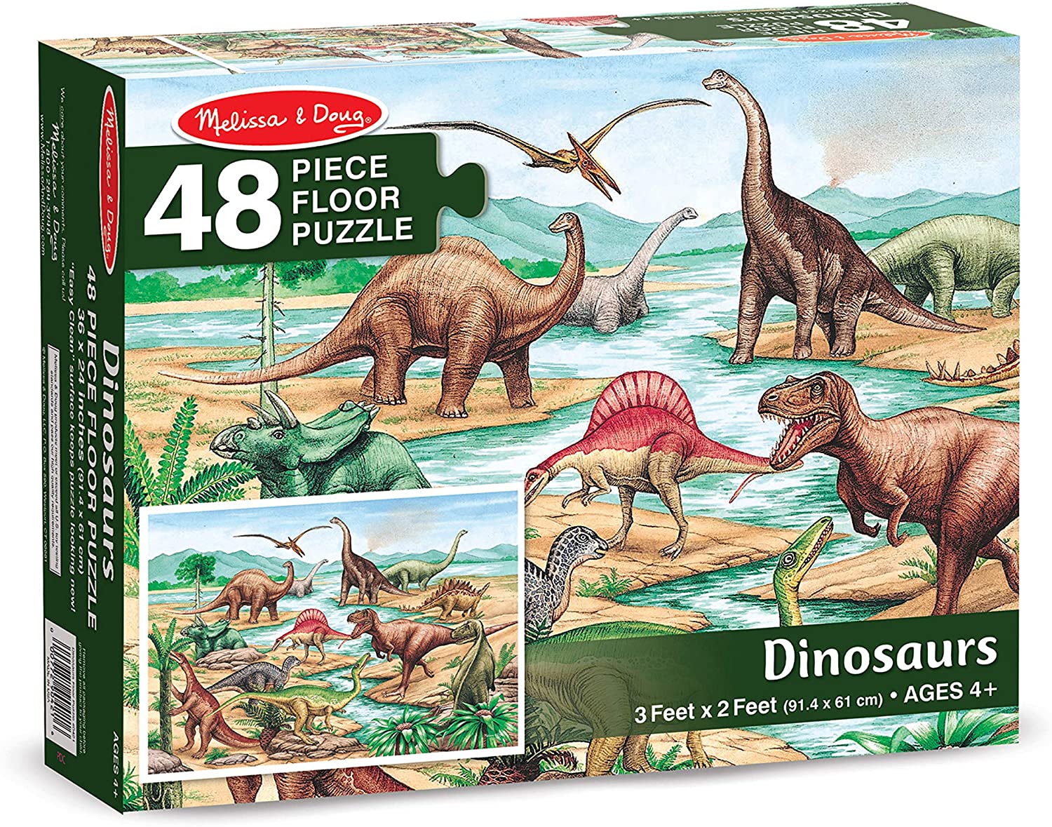 Melissa & Doug DINOSAURS FLOOR (48 PC) - BambiniJO | Buy Online | Jordan