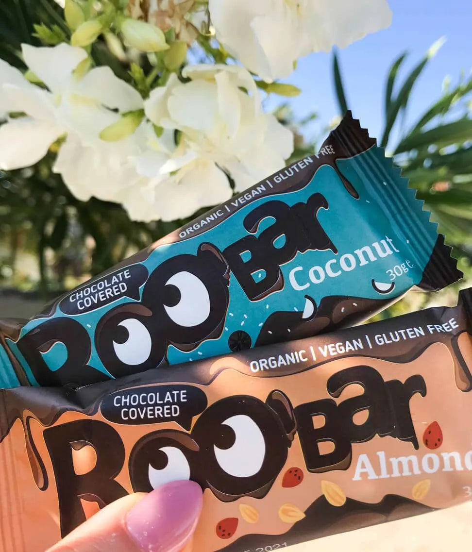 Organic Gluten Free Roo Bar Coconut Chocolate Covered 30g