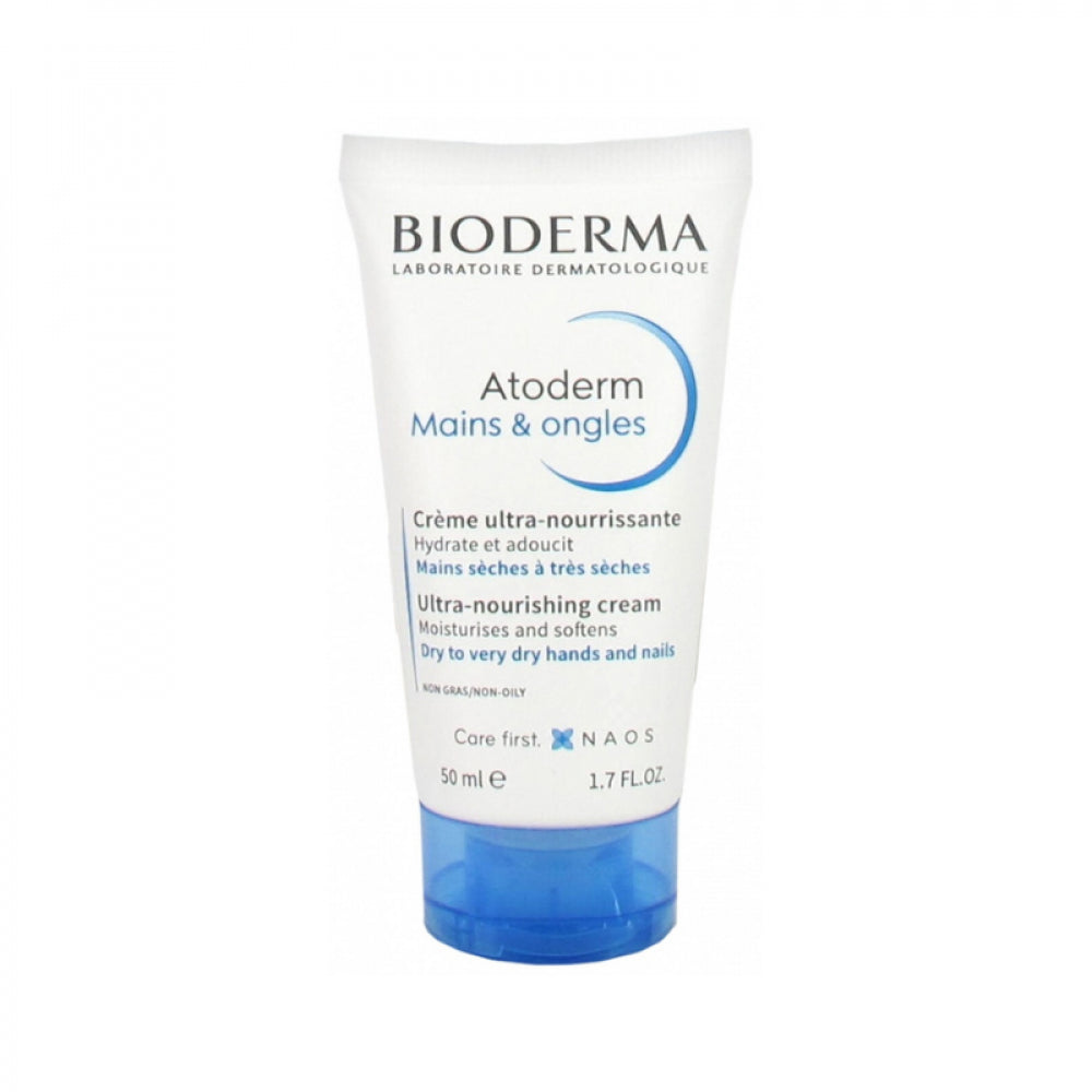 Bioderma - Atoderm Mains & onlges (Hands and Nails) 50ml | DRY TO VERY DRY HANDS