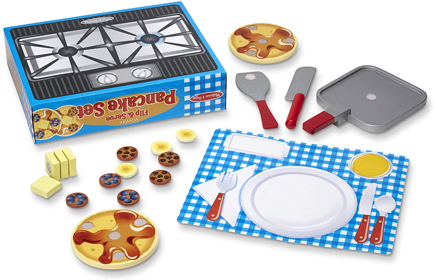 Melissa & Doug - WOODEN FLIP & SERVE PANCAKE SET - BambiniJO | Buy Online | Jordan