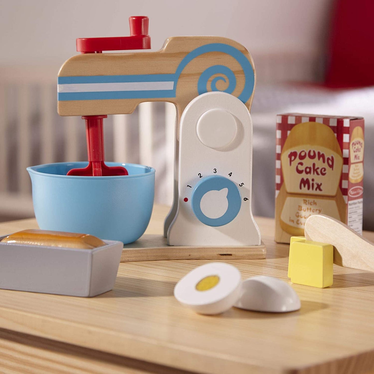 Melissa & Doug -  WOODEN MAKE-A-CAKE MIXER SET - BambiniJO | Buy Online | Jordan