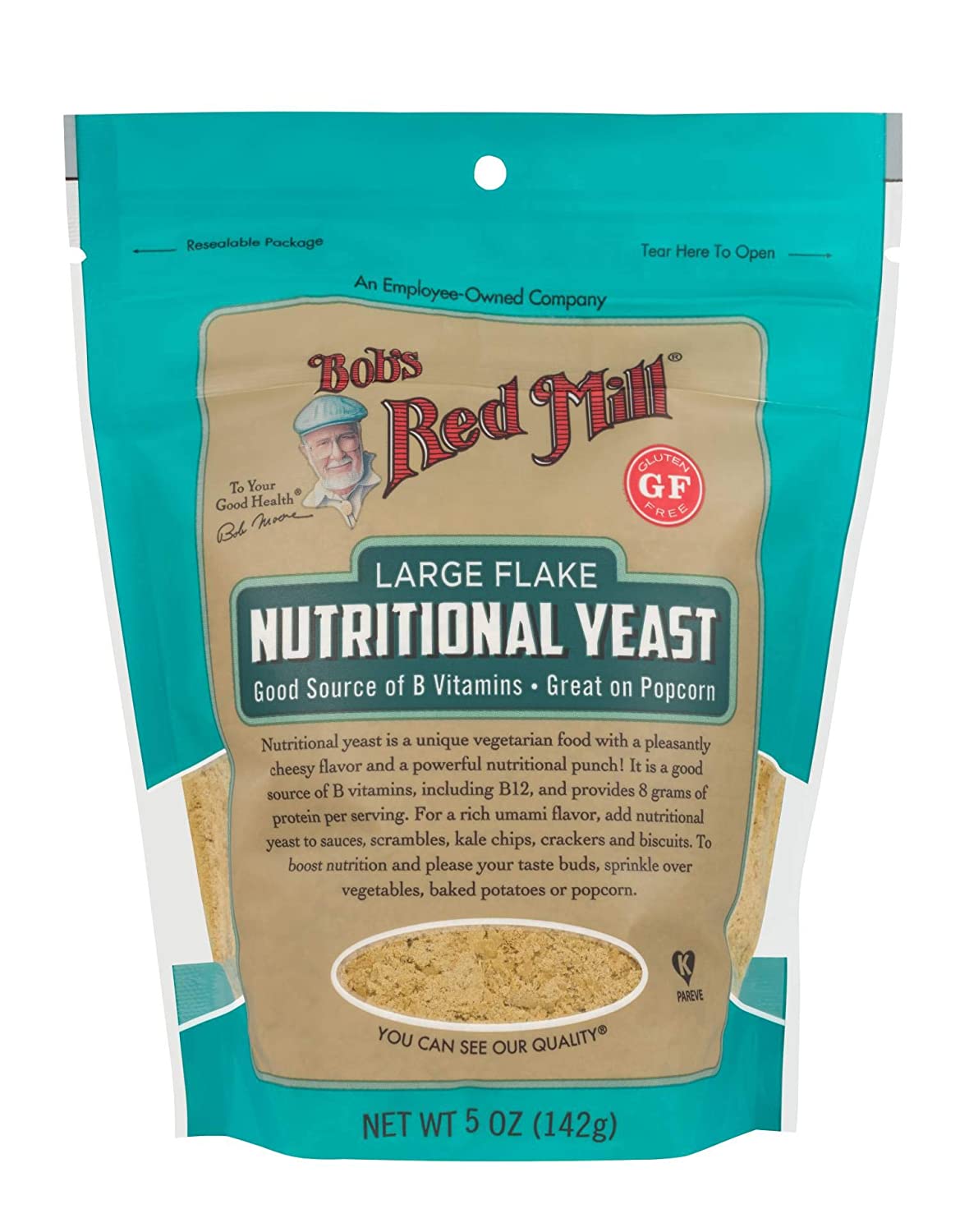 LARGE FLAKE NUTRITIONAL YEAST (142G) - GLUTEN FREE