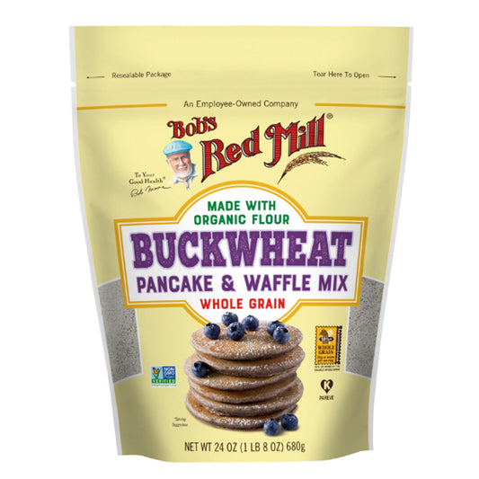 BUCKWHEAT PANCAKE & WAFFLE MIX (680G) - BambiniJO