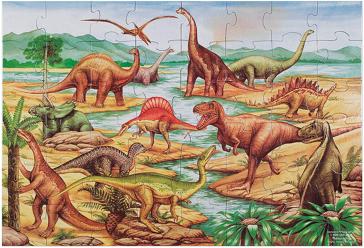 Melissa & Doug DINOSAURS FLOOR (48 PC) - BambiniJO | Buy Online | Jordan