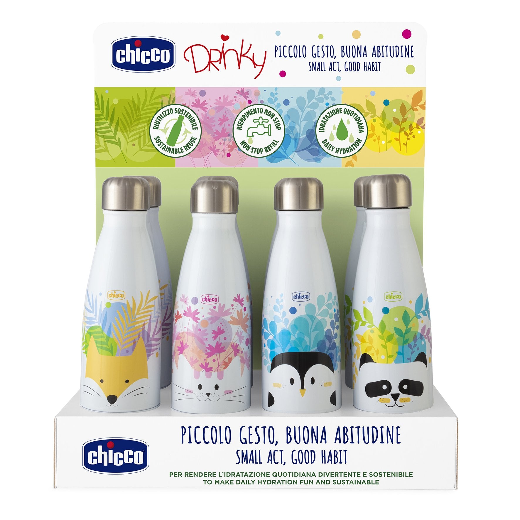 Chicco - “Drinky” Thermal Bottle made of Stainless Steel 350ml