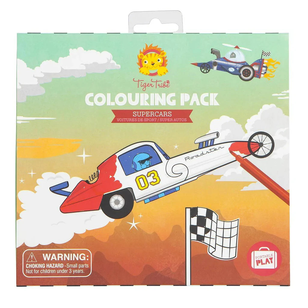 Tiger Tribe - Colouring Set - Supercars - BambiniJO | Buy Online | Jordan