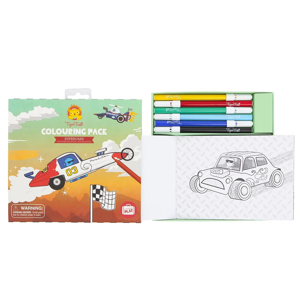 Tiger Tribe - Colouring Set - Supercars - BambiniJO | Buy Online | Jordan