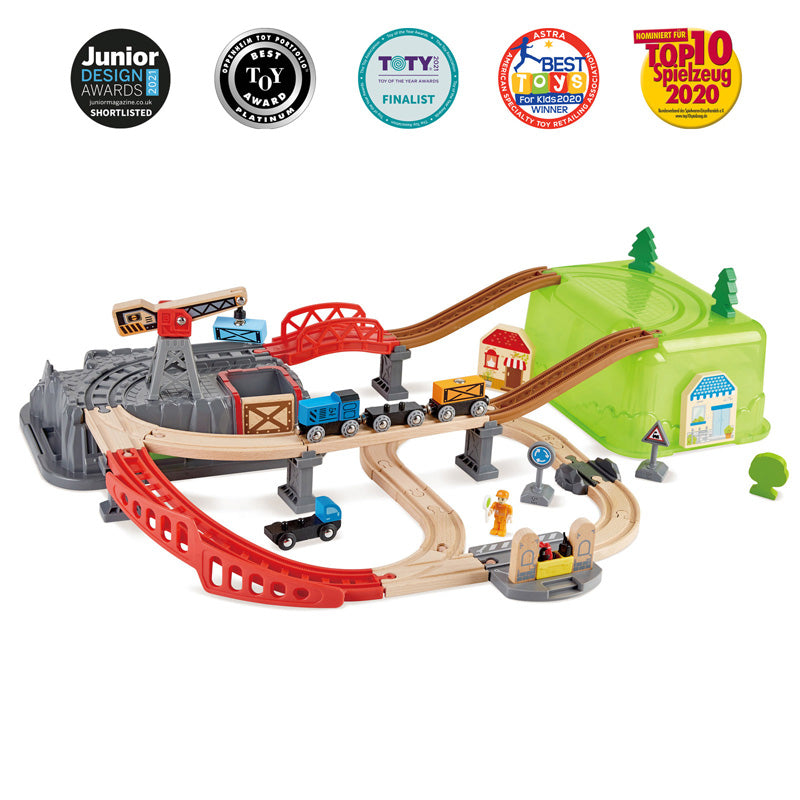 Hape - Railway Bucket Builder Set