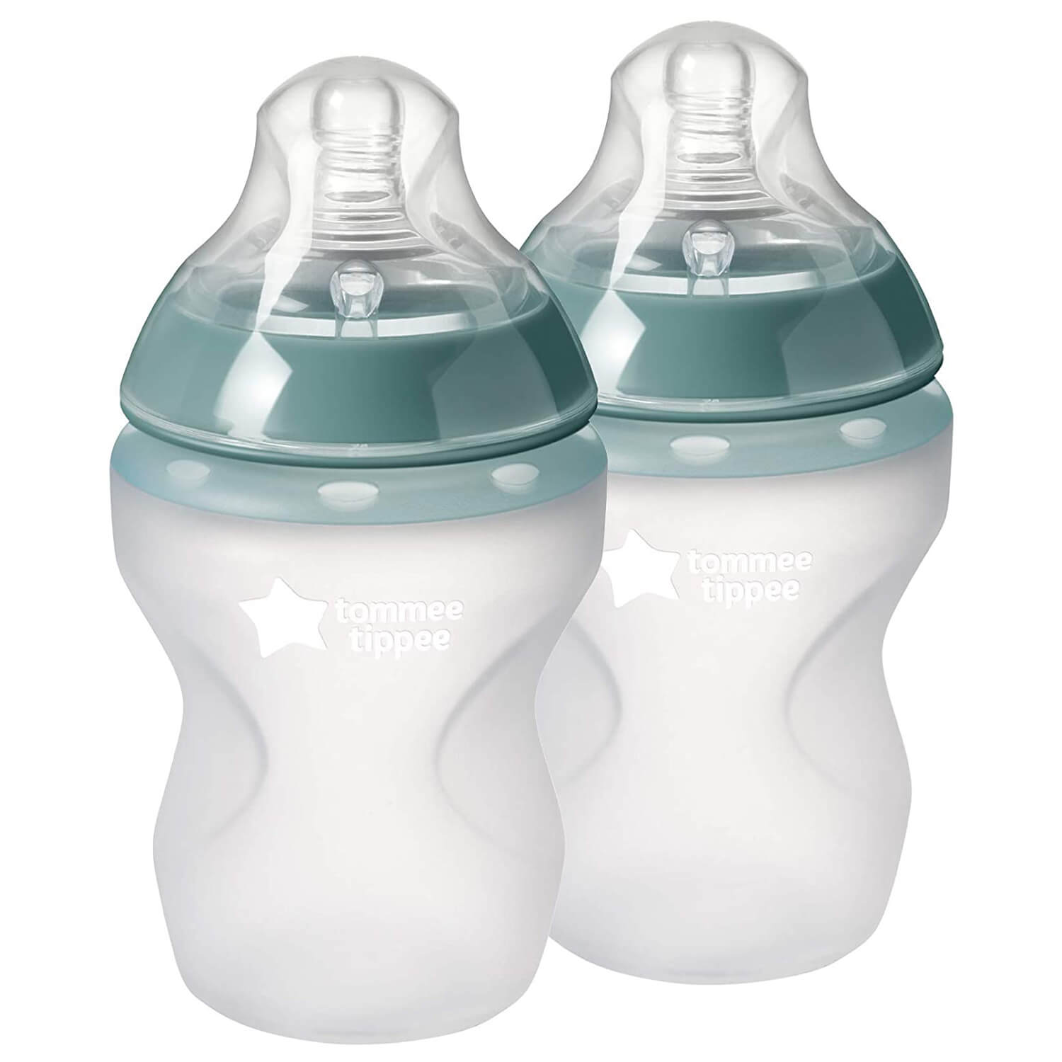 Tommee Tippee - Closer To Nature Silicone Baby Bottle TWO PACK - 260ML - BambiniJO | Buy Online | Jordan