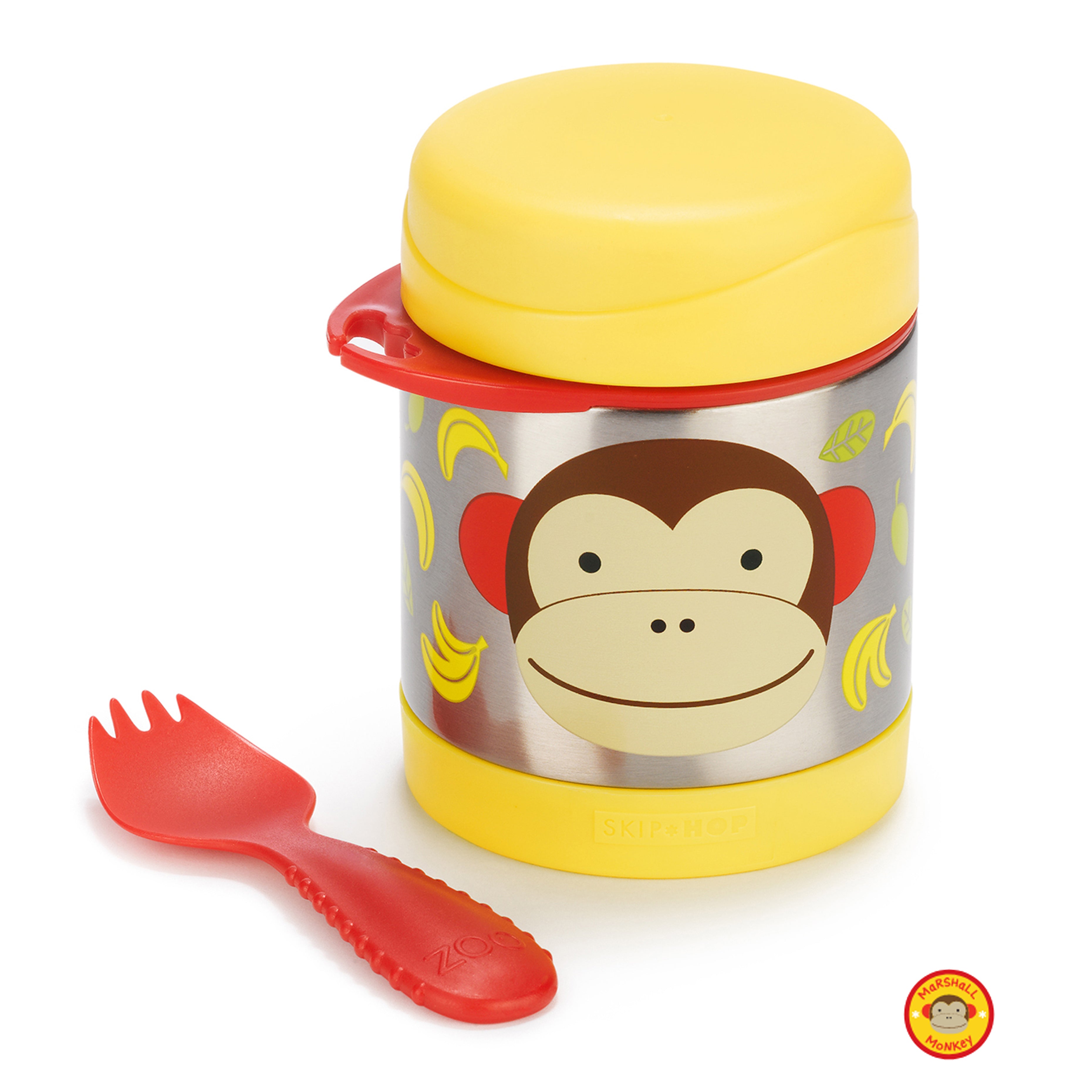 Zoo Insulated Food Jar Marshall - Monkey