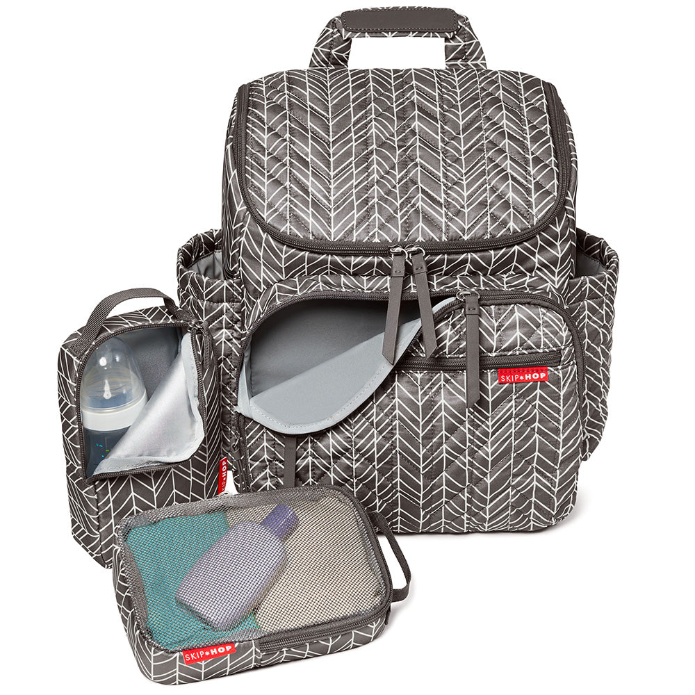 Skip Hop Grey Feather Forma Backpack BambiniJO