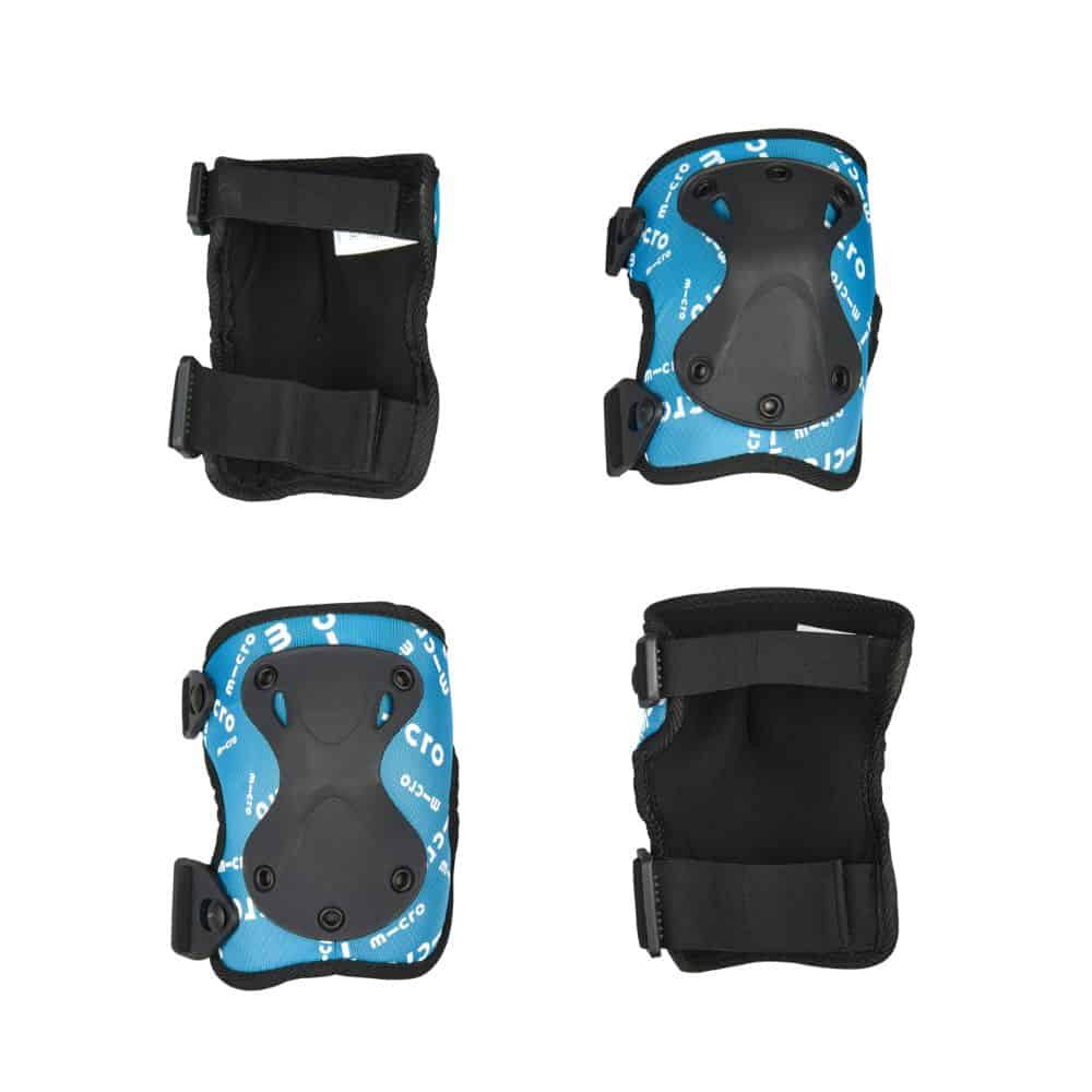 Micro Kids Knee Elbow Pads 4 pc Set Blue