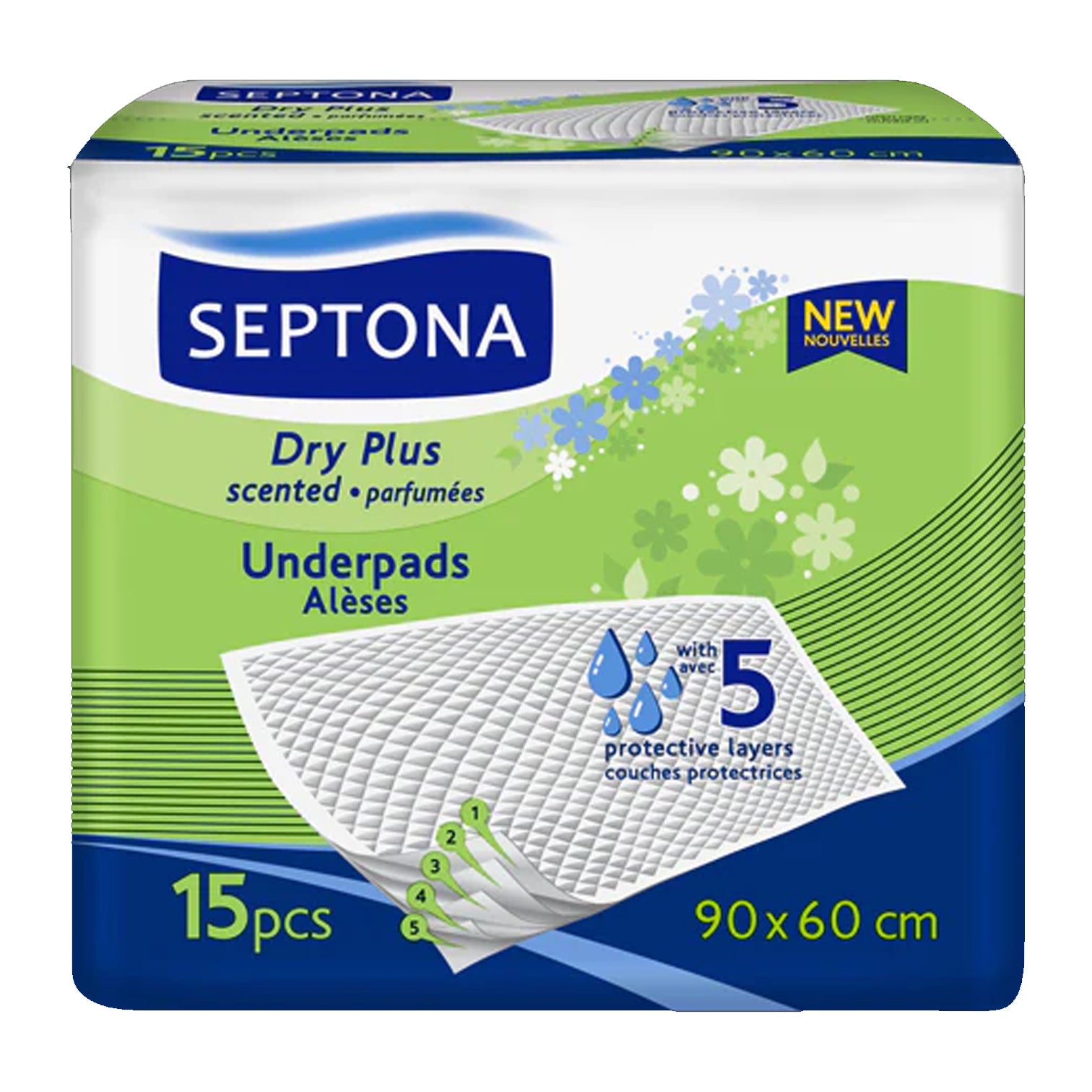 Septona Scented Underpads 90x60 15pcs