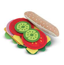 Melissa & Doug - FELT FOOD SANDWICH SET - BambiniJO | Buy Online | Jordan