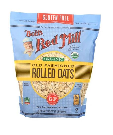 ORGANIC GLUTEN FREE OLD FASHIONED ROLLED OATS (907G)