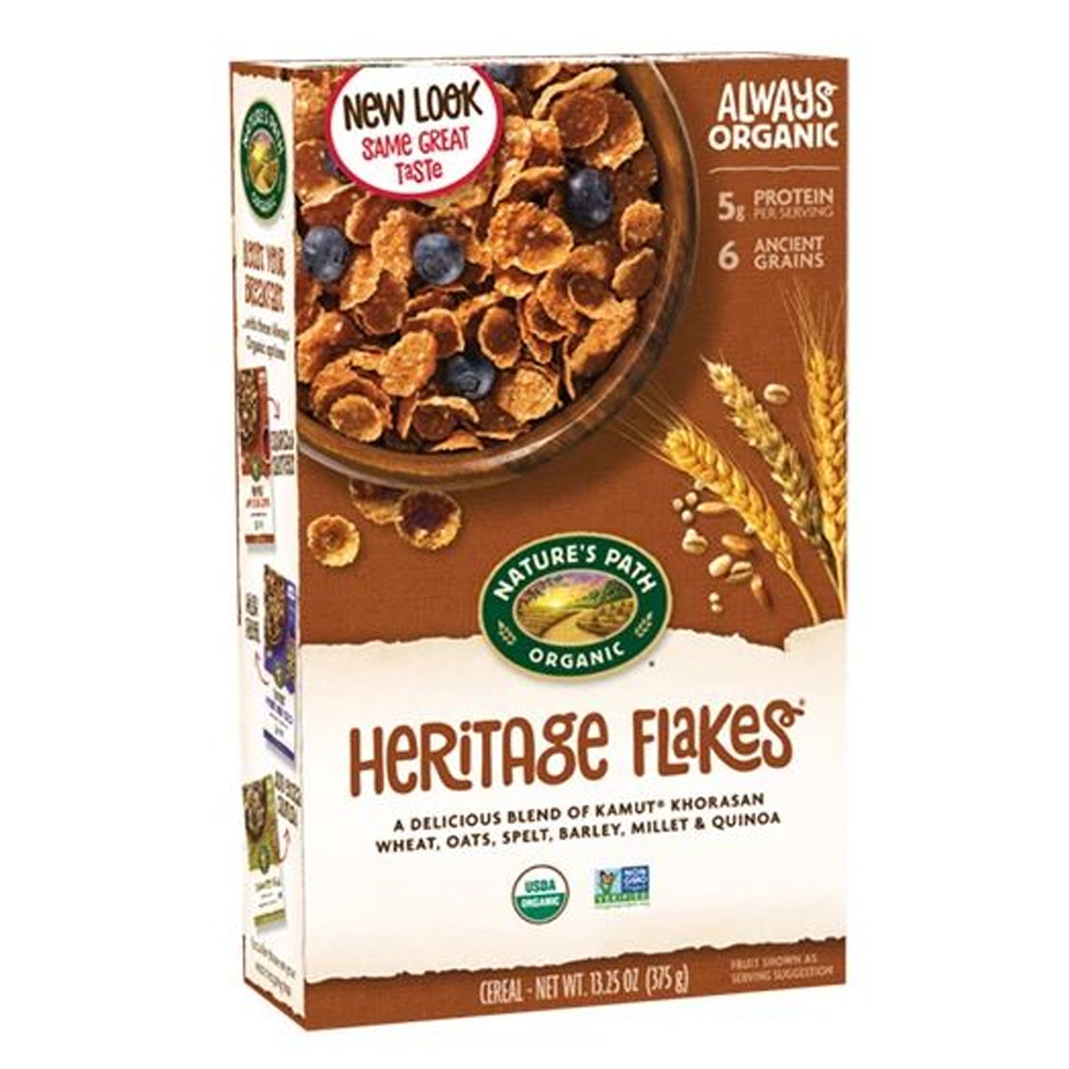 ORGANIC HERITAGE WHOLE GRAIN FLAKES (375G)