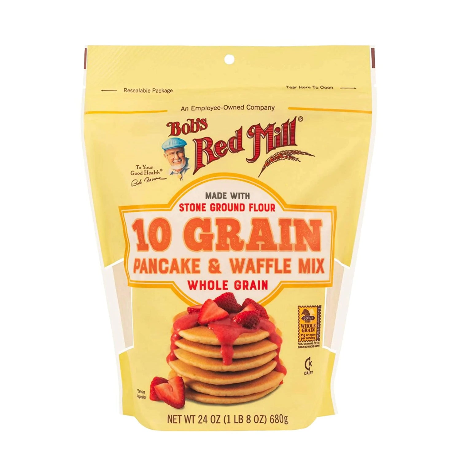 10 Grain Pancake & Waffle Mix 680g - Whole Grain