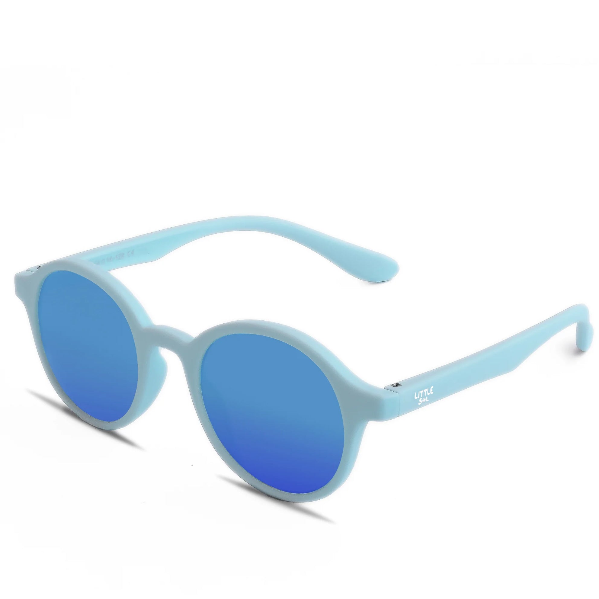 LITTLE SOL+ | Flexible Sunglasses -  Baby Blue Mirrored | 3-10 Y