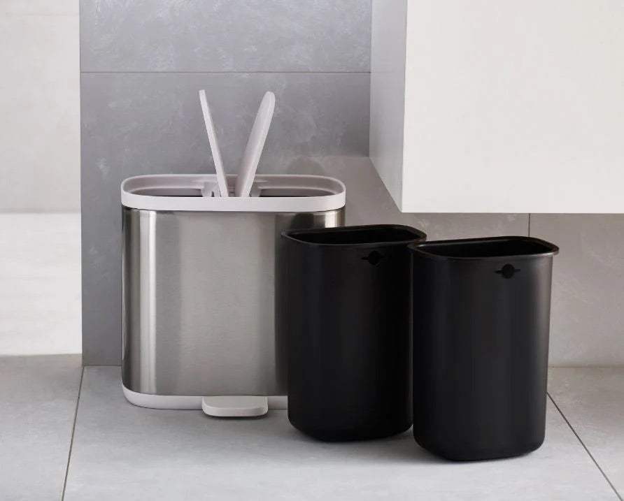 Joseph Joseph - Split™ 6L Steel Waste & Recycling Bin