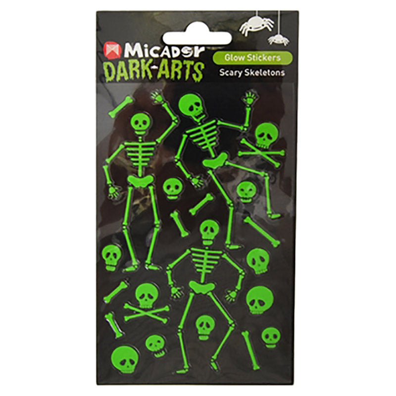 Micador - Glow Stickers - Scary Skeleton