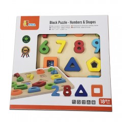 BLOCK PUZZLE - NUMBERS & SHAPES - BambiniJO | Buy Online | Jordan