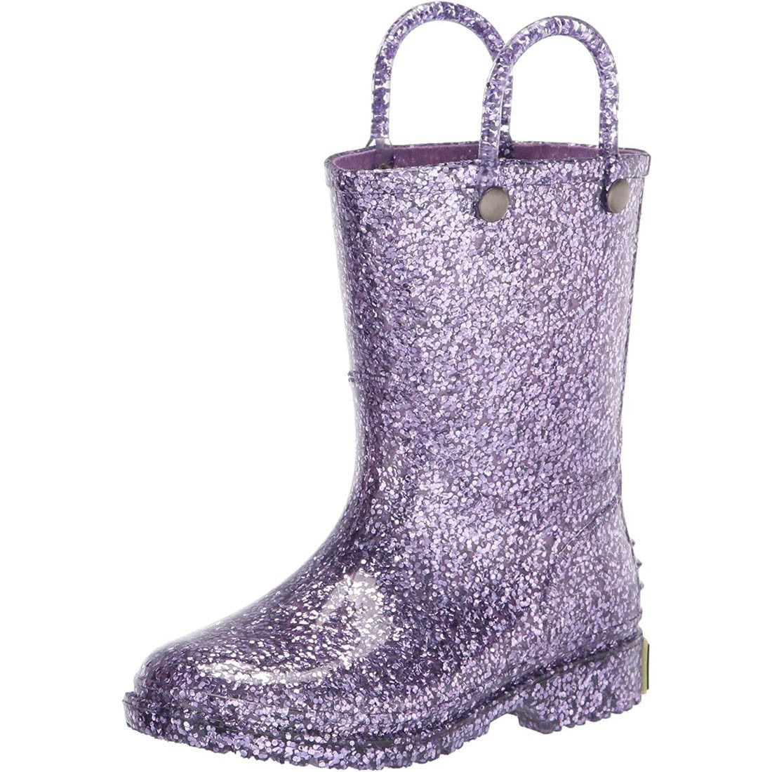 Western Chief Kids Purple Glitter Rain Boots